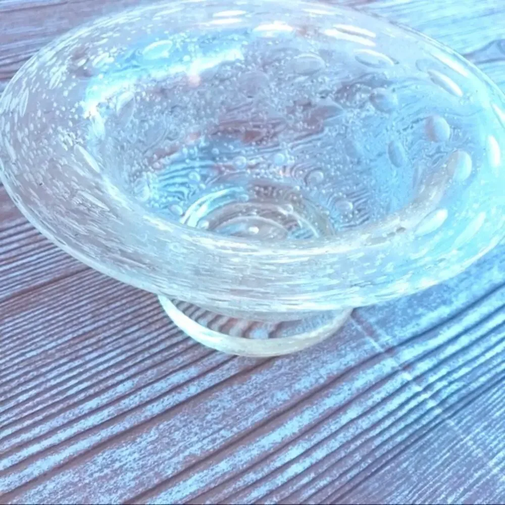 Vintage Princess House Crystal Bubble Glass Bowl EUC